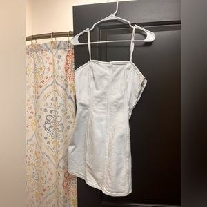 White Zara Denim Dress for Sale up to 90% Off: Poshmark